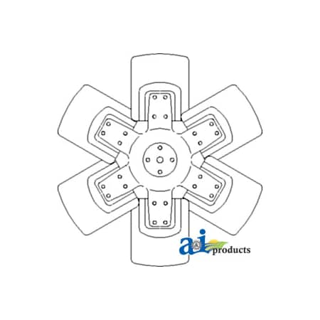 A & I Products Fan, 6 Blade 26" x26" x3" A-D5NN8600G